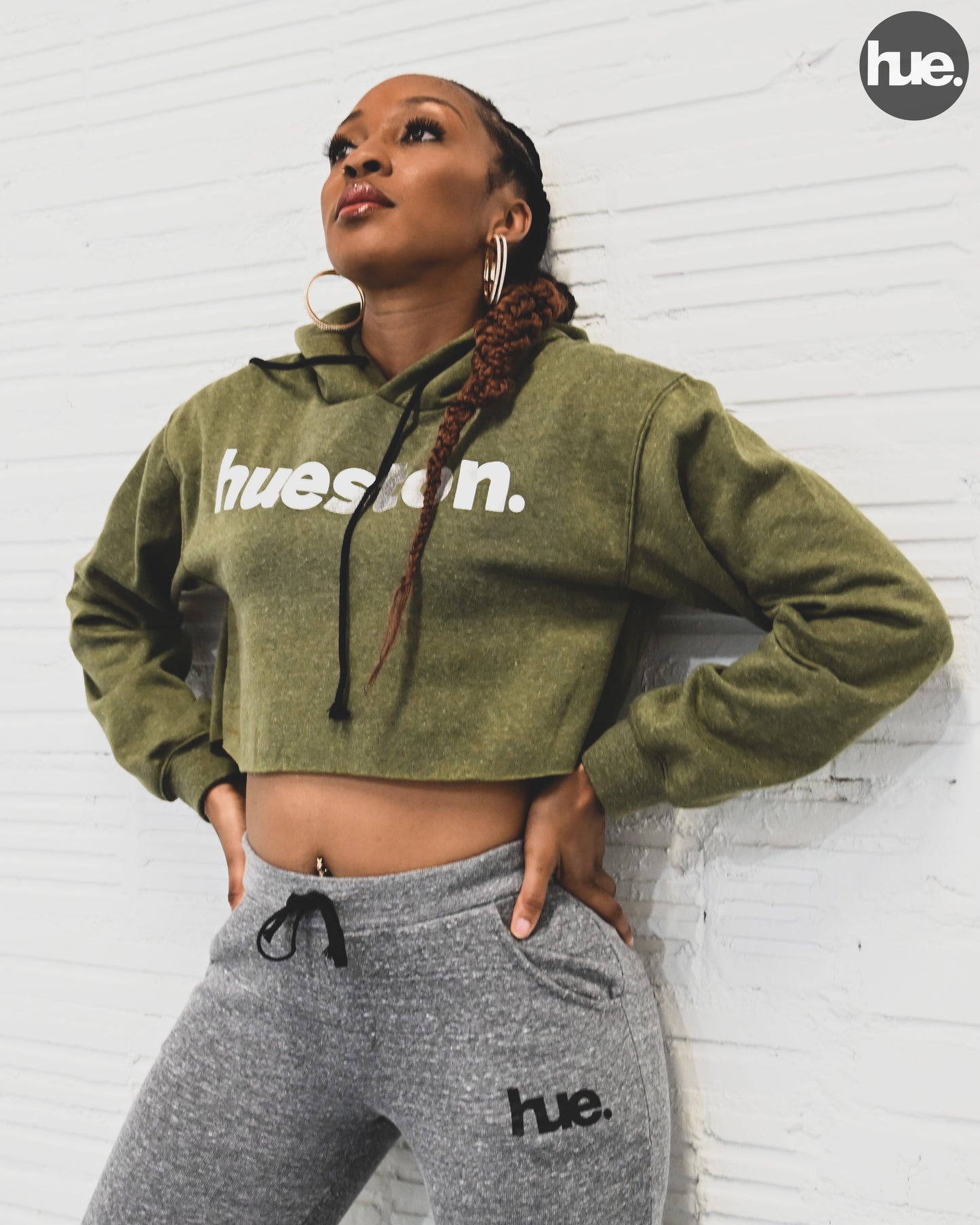 Hueston 'Solja Rag Hue' Edition Fleece Crop Hoodie (Ladies) *LIMITED SUPPLY*