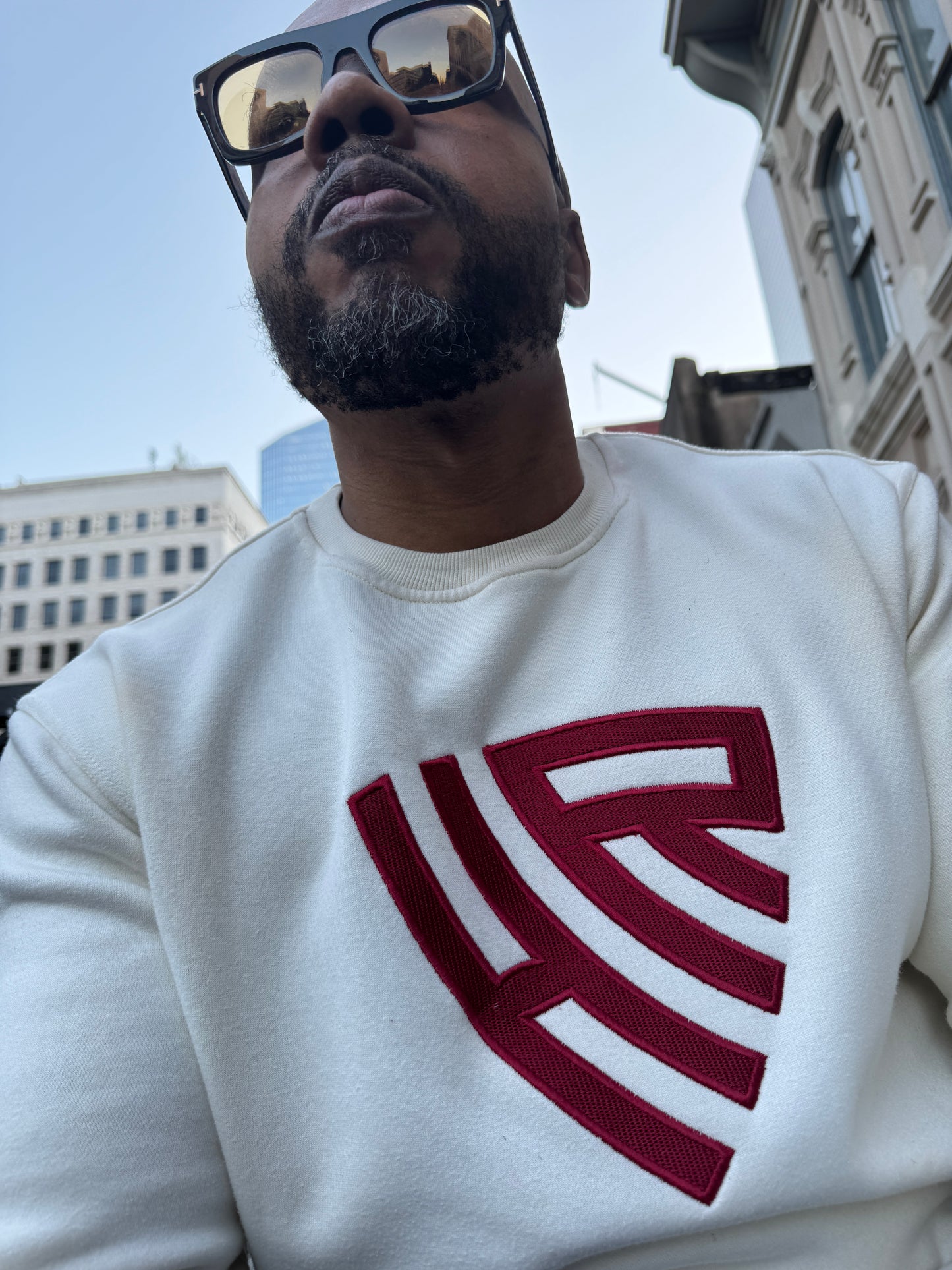 'The Hillman' Ivory Hue Crewneck Sweatshirt (Unisex)