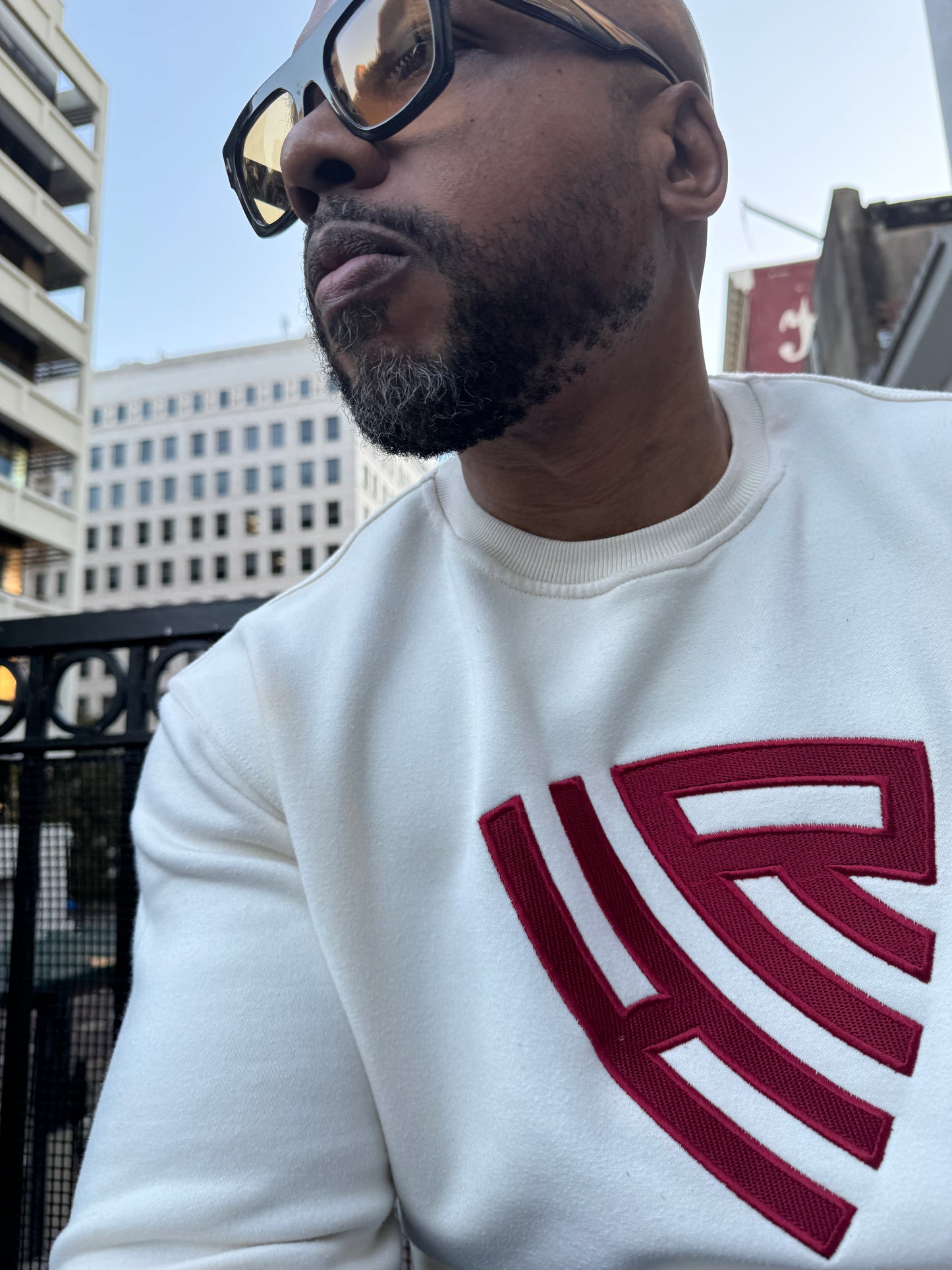 'The Hillman' Ivory Hue Crewneck Sweatshirt (Unisex)