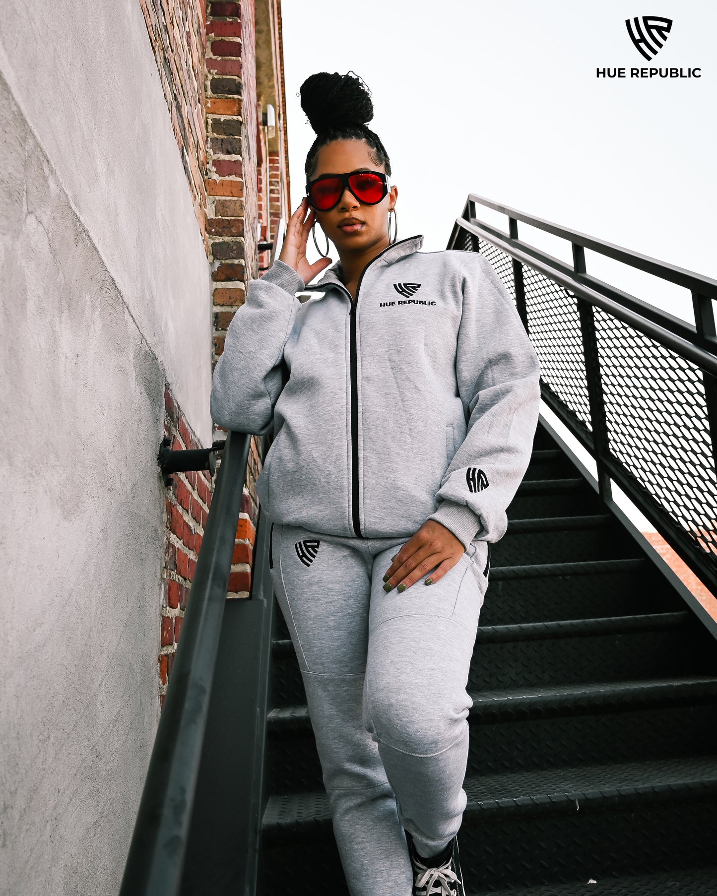 'Big Energy' Limited Edition Gray Hue Track Jacket (Unisex)