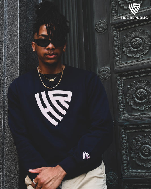 'The Howard' Navy Blue Hue Crewneck Sweatshirt (Unisex)