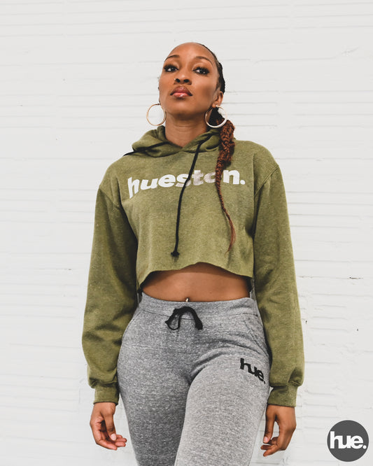 Hueston 'Solja Rag Hue' Edition Fleece Crop Hoodie (Ladies) *LIMITED SUPPLY*